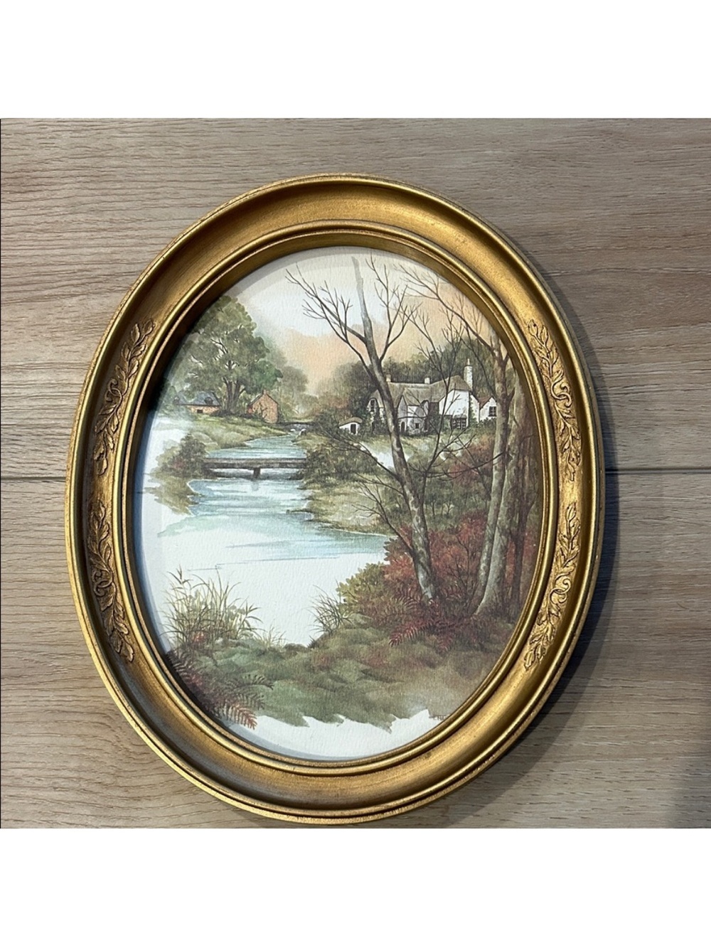 Watercolor framed artwork